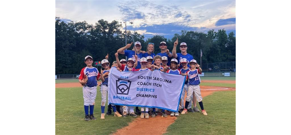 Coach Pitch Baseball District Champs