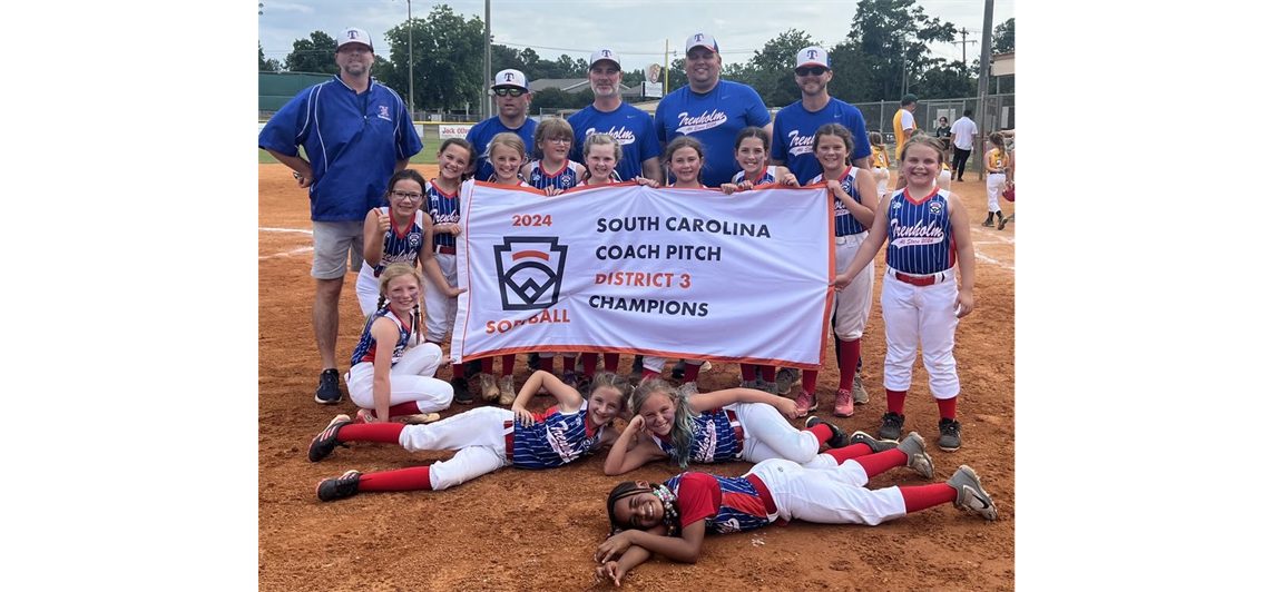 Coach Pitch Softball District Champs